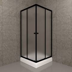 Душевой уголок Triton Вента БВ Щ0000064629 90х90 см с поддоном, профиль черный матовый, стекло матовое Душевой уголок Triton Вента БВ Щ0000064629 90х90 см с поддоном, профиль черный матовый, стекло матовое