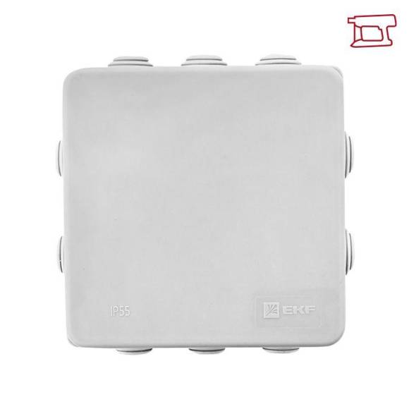 Коробка распаячная КМР-030-014 с крышкой 100х100х50 10 мембранных вводов IP55 EKF plc-kmr-030-014 Коробка распаячная КМР-030-014 с крышкой 100х100х50 10 мембранных вводов IP55 EKF plc-kmr-030-014