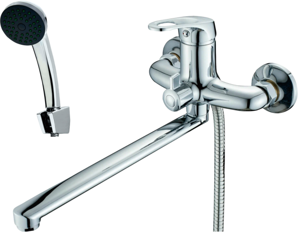 Смеситель с длинным изливом для ванны D-lin 410-8 D146410-8 хром