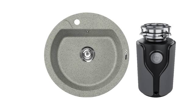 Комплект Мойка Lava R3 scandic + Измельчитель KUCHENSTERN Muhle 353MU35