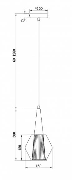 Подвесной светильник Freya Copita FR5133PL-01GR