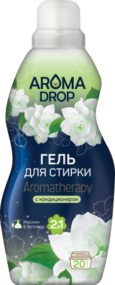 Гель для стирки AROMA DROP 2 в 1 Aromatherapy Жасмин и Ветивер, 1 л