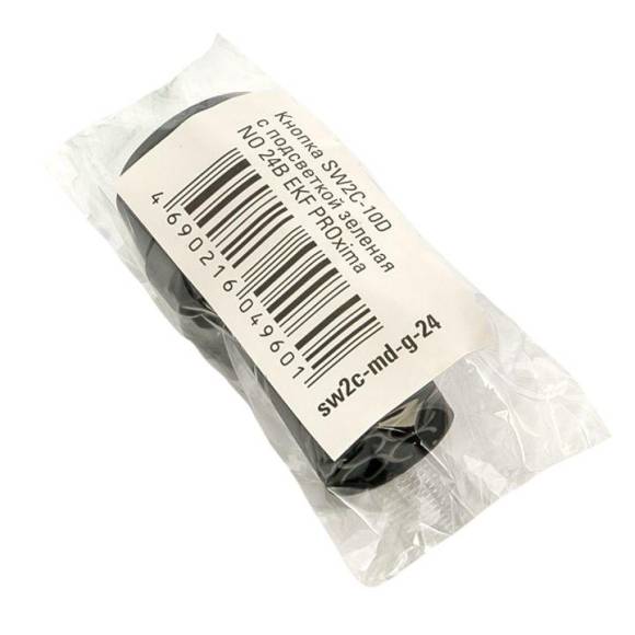 Кнопка SW2C-10D с подсветкой зел. NO 24В EKF sw2c-md-g-24 Кнопка SW2C-10D с подсветкой зел. NO 24В EKF sw2c-md-g-24