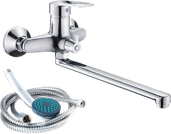 Смеситель с длинным изливом для ванны Potato P217 P22217