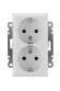 Розетка 2-я с/з СП Karea 16А IP20 бел. Makel 56001082