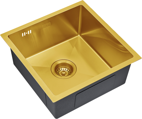 Мойка кухонная S.K.Sanitary SKS 4444 BRONZE с сифоном
