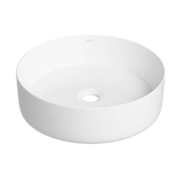 Накладная раковина для ванной комнаты Wellsee Coax 323501000: круглая раковина, ширина умывальника 30 см, цвет глянцевый белый