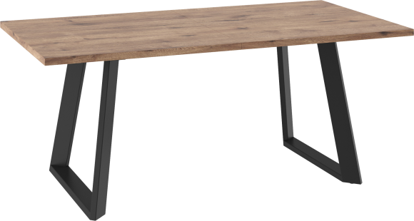 Обеденный стол Mamadoma Loft Lux 180x95 см, дуб веллингтон