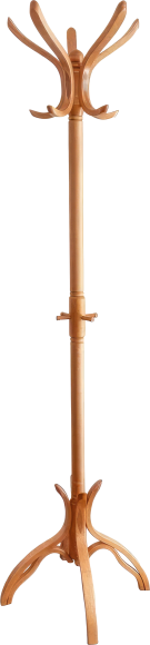 Вешалка напольная Мебелик В 12Н светло-коричневая