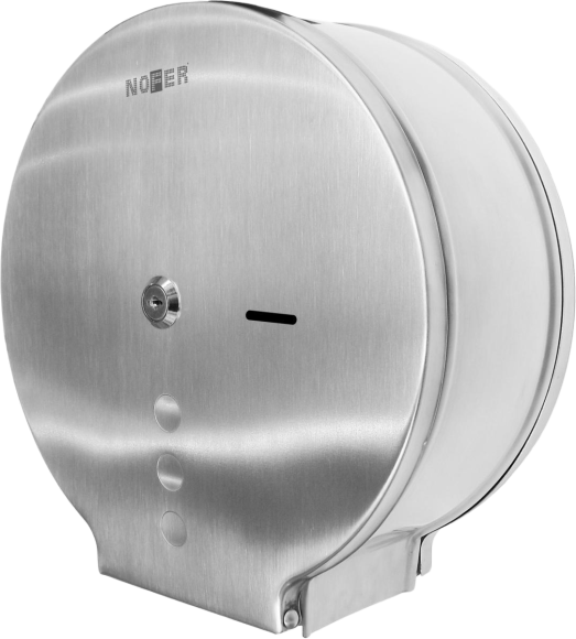 Диспенсер туалетной бумаги Nofer Inox 05006.XL.S нержавеющая сталь, матовый + Салфетки Nofer OC-1-33 100 шт