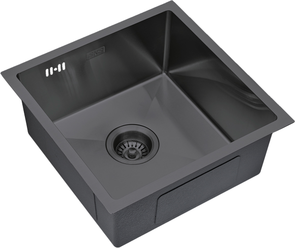 Мойка кухонная S.K.Sanitary SKS 4444 GRAFIT с сифоном