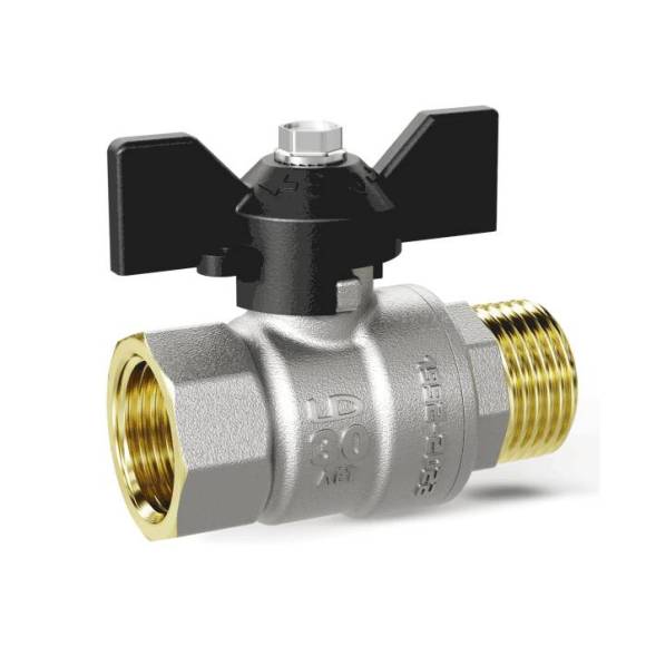 Шаровой кран LD Pride 47.32.В-Н.Б, 1 1/4" ВРx1 1/4" НР