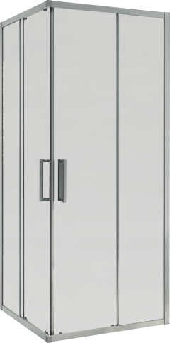 Душевой уголок Maybahglass MGY-1327-5 90х90 см, профиль матовый хром, стекло сатин