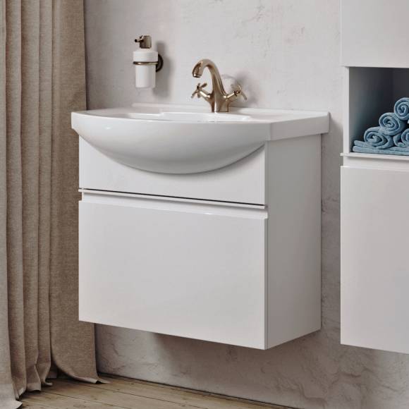 Тумба с раковиной Aqwella Rodos 65, белая