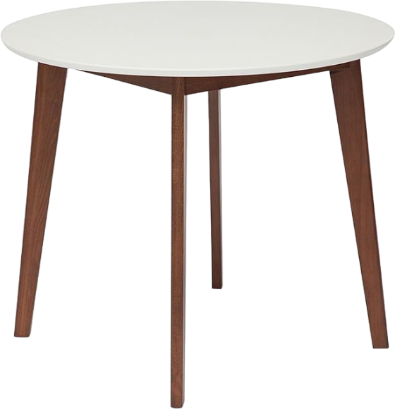 Обеденный стол TetChair Датская Bosco 90 см, белый, коричневый
