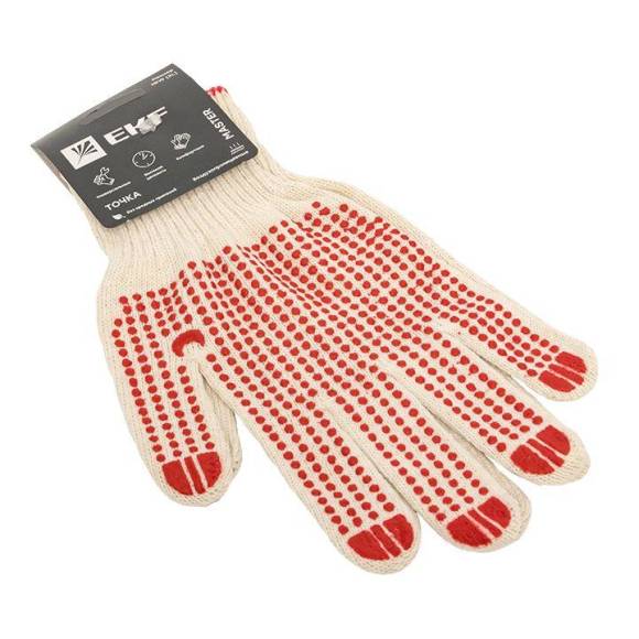 Перчатки рабочие ТОЧКА с ПВХ-покрытием (10 класс 10 разм) Master EKF pe10ct-10-mas Перчатки рабочие ТОЧКА с ПВХ-покрытием (10 класс 10 разм) Master EKF pe10ct-10-mas