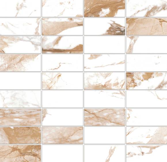 Мозаика Meissen Keramik Wild chic глянцевая 30x30 белая