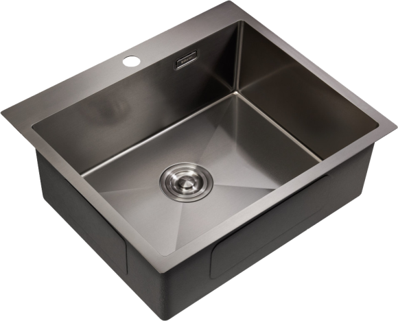 Мойка кухонная Milacio Steel Denia 59 MC.77499 сталь воронёная