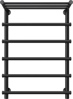 Полотенцесушитель электрический Secado Турин 1 СП 80x60, черный, R
