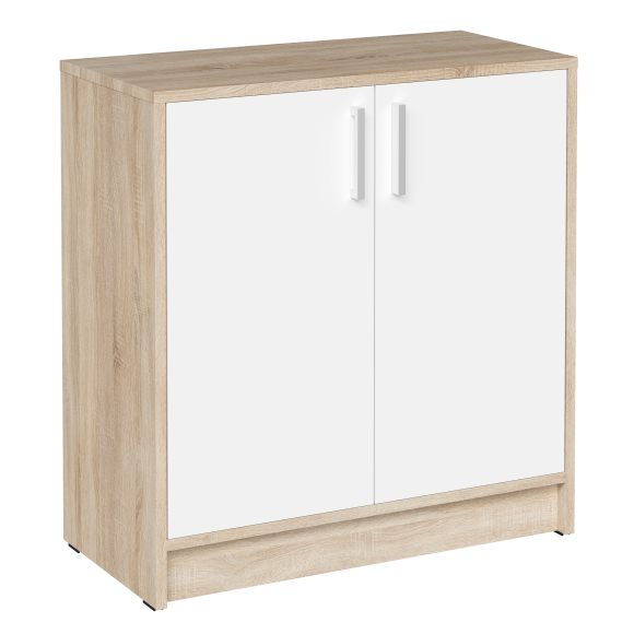 Комод DIWO Коломна 60, распашной напольный, обувница 60x72,5x33,5 см, белый, дуб сонома