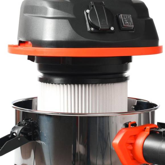 Пылесос промышленный VC 330 нержавеющий бак HEPA-фильтр розетка PATRIOT 755303330 Пылесос промышленный VC 330 нержавеющий бак HEPA-фильтр розетка PATRIOT 755303330