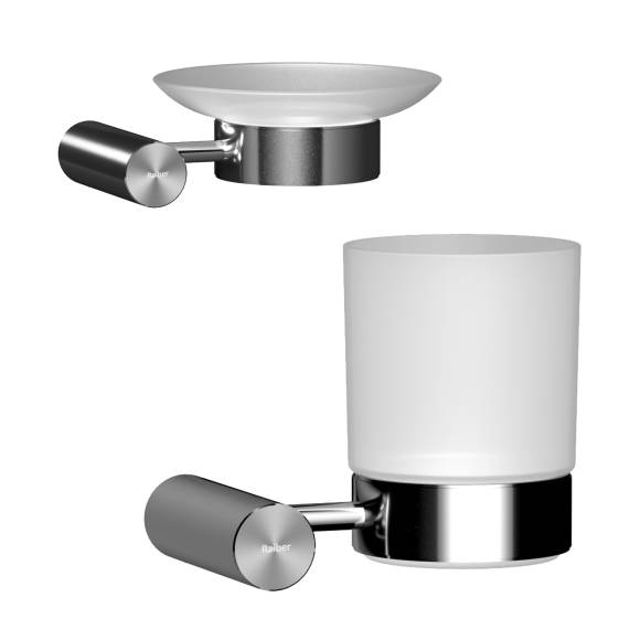 Набор Стакан Raiber Graceful RP-80007 хром + Мыльница RP-80008 хром
