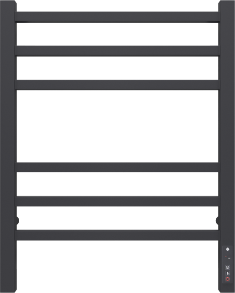 Полотенцесушитель электрический Terminus Ватикан П6 450x600, матовый чёрный