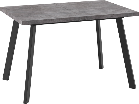 Обеденный стол Mamadoma Borg 120x80 см, дымчатая керамика, черный