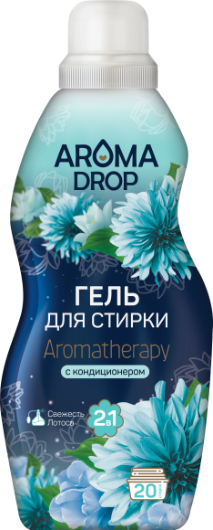 Гель для стирки AROMA DROP 2 в 1 Aromatherapy Свежесть лотоса, 1 л