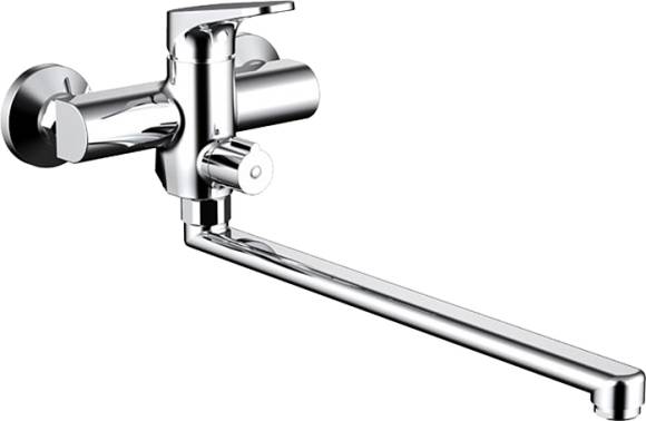 Смеситель с длинным изливом для ванны Bravat Eler F6191238CP-01L-RUS