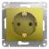 Розетка 1-м СП Glossa 16А IP20 250В с заземл. механизм фисташк. SE GSL001043