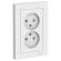 Розетка 2-м СП AtlasDesign 16А IP20 без заземл. в сборе бел. SE ATN000120 Розетка 2-м СП AtlasDesign 16А IP20 без заземл. в сборе бел. SE ATN000120