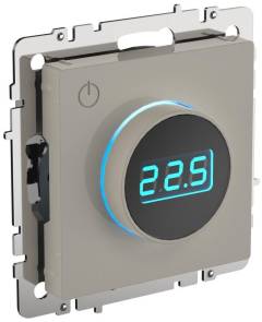 Термостат электронный с индикацией BRITE СП IP20 ТС10-1-БрКр беж. IEK BR-RT11-K10 Термостат электронный с индикацией BRITE СП IP20 ТС10-1-БрКр беж. IEK BR-RT11-K10