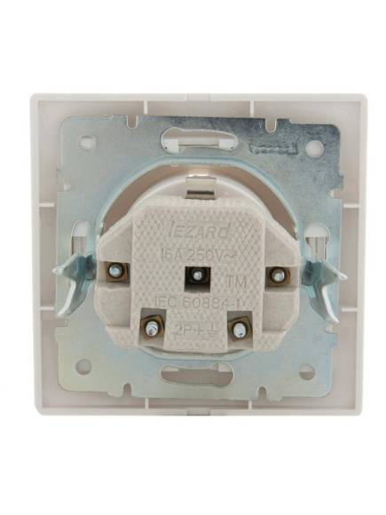 Розетка 1-м СП Mira 16А IP20 с заземл. защ. шторки с бел. вставкой керамика бел. LEZARD 701-0202-124 Розетка 1-м СП Mira 16А IP20 с заземл. защ. шторки с бел. вставкой керамика бел. LEZARD 701-0202-124