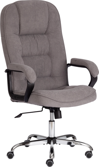 Кресло руководителя TetChair СН9944 22 флок серый 29
