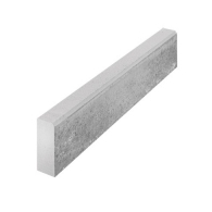 Бордюрный камень БР.8 фактурный, бело-черный