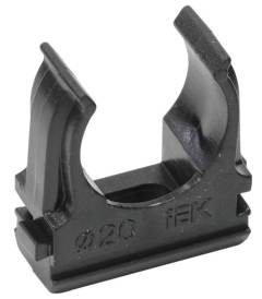 Держатель для труб (клипса) CF20 с защелкой черн. IEK CTA10D-CF20-K02-100 Держатель для труб (клипса) CF20 с защелкой черн. IEK CTA10D-CF20-K02-100